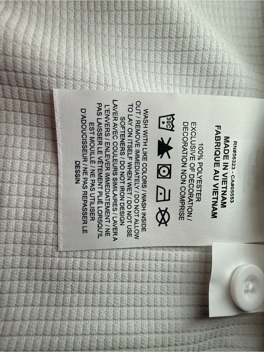 Nike Dri-FIT Polo Shirt White NWT Men’s XXL Golf Athletic